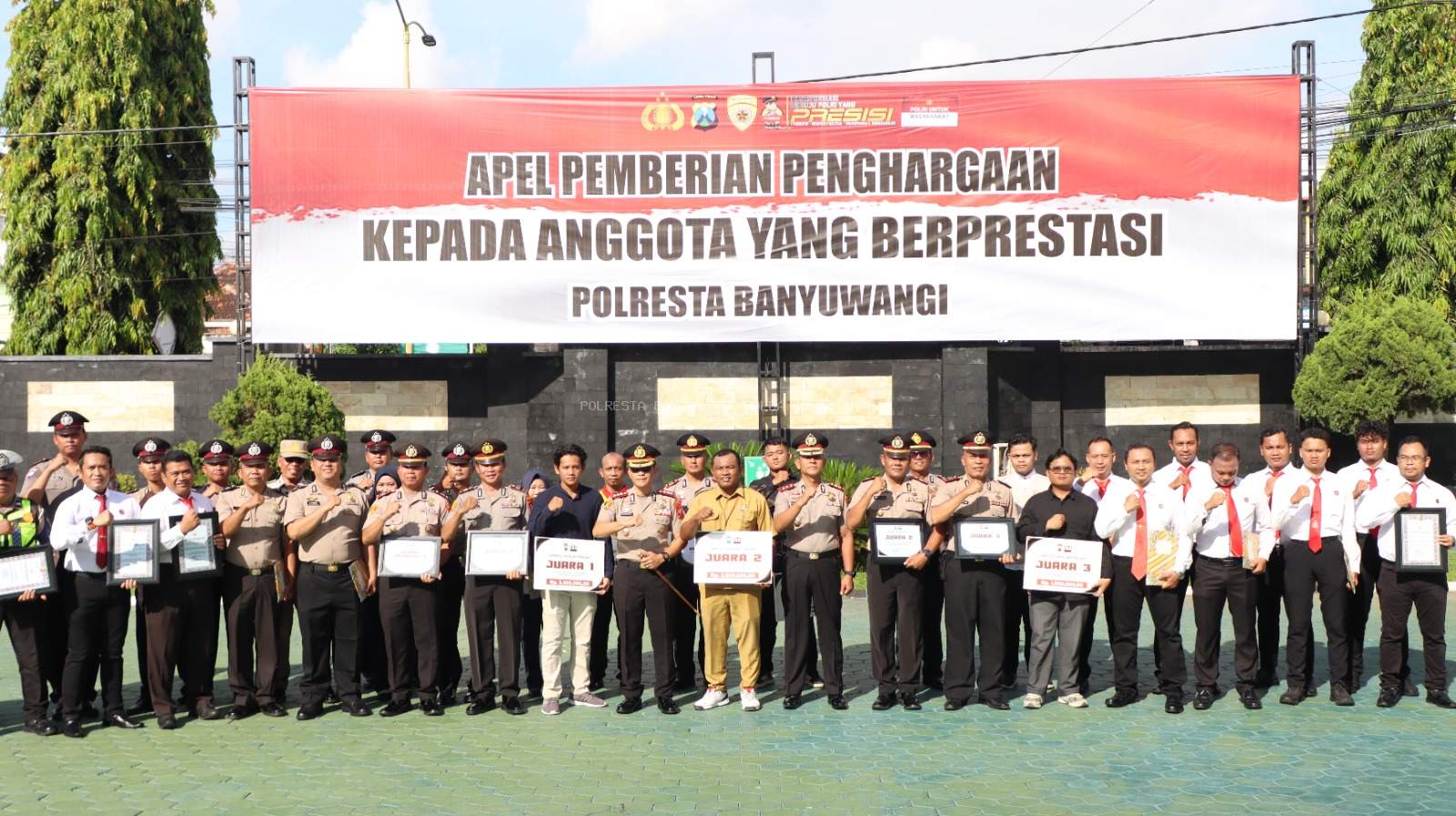 Polresta Banyuwangi Gencarkan Program “Polisi Baik” dan Pemberian Reward Kepada Personel Berprestasi